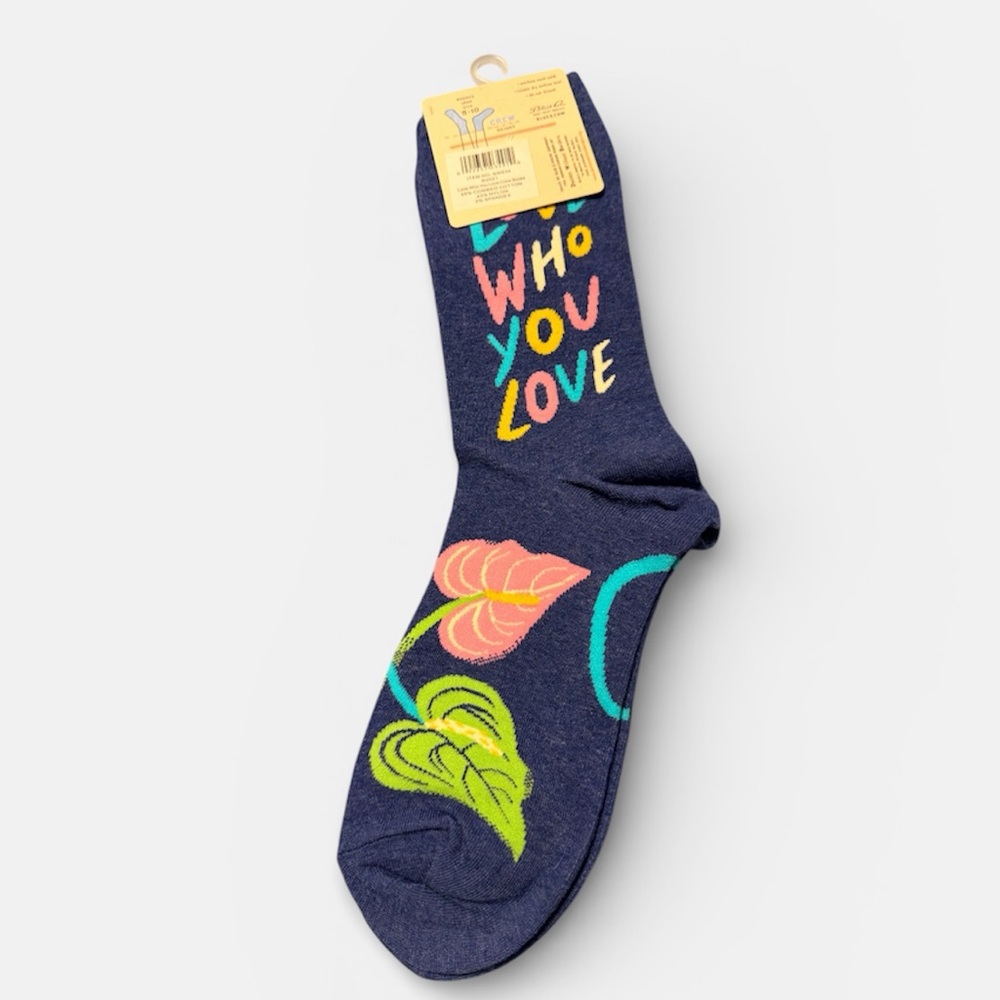 Blue Q Colorful Love Message Socks - Picture 3 of 6